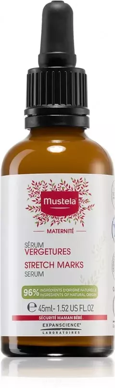 Stretch belgilarining oldini olish uchun sarum "Mustela" Maternite (45 ml) Frantsiya