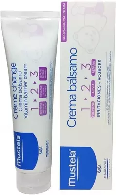 Детский крем против сыпи и опрелостей малыша (Витаминный барьер 1.2.3) "Mustela" (50 мл) Франция