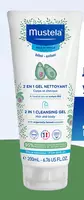 Yangi tug'ilgan chaqaloqlarni cho'milish uchun yumshoq jel 2 dan 1 ta "Mustela" Bebe (200 ml) Frantsiya - 110 000 so'm