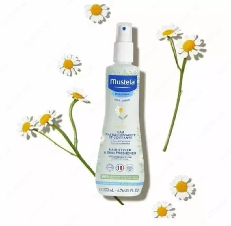 Мягкий спрей для волос и тела новорожденных "Mustela" Bebe (200 мл) Франция