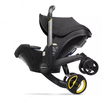 Bolalar uchun avtomobil aravachasi "Doona+" 0-13 kg dan 81 sm gacha (Nitro Black) Xitoy
