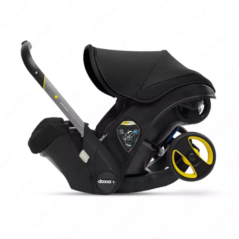 Bolalar uchun avtomobil aravachasi "Doona+" 0-13 kg dan 81 sm gacha (Nitro Black) Xitoy