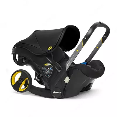 Bolalar uchun avtomobil aravachasi "Doona+" 0-13 kg dan 81 sm gacha (Nitro Black) Xitoy