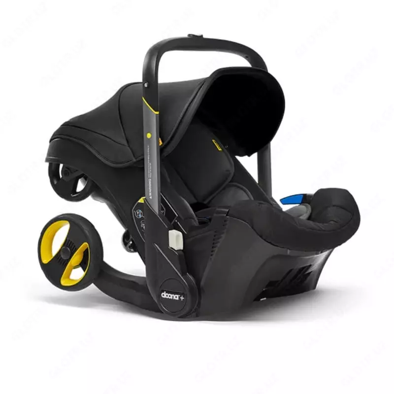 Bolalar uchun avtomobil aravachasi "Doona+" 0-13 kg dan 81 sm gacha (Nitro Black) Xitoy