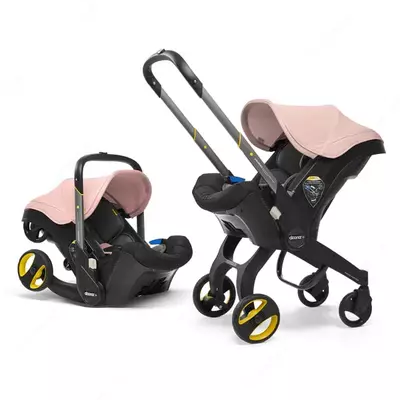 Bolalar uchun avtomobil aravachasi "Doona+" 0-13 kg dan 81 sm gacha (Bluch Pink) Xitoy