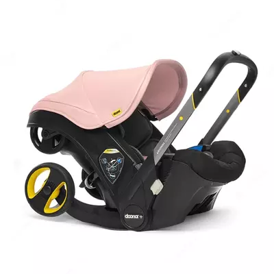 Bolalar uchun avtomobil aravachasi "Doona+" 0-13 kg dan 81 sm gacha (Bluch Pink) Xitoy