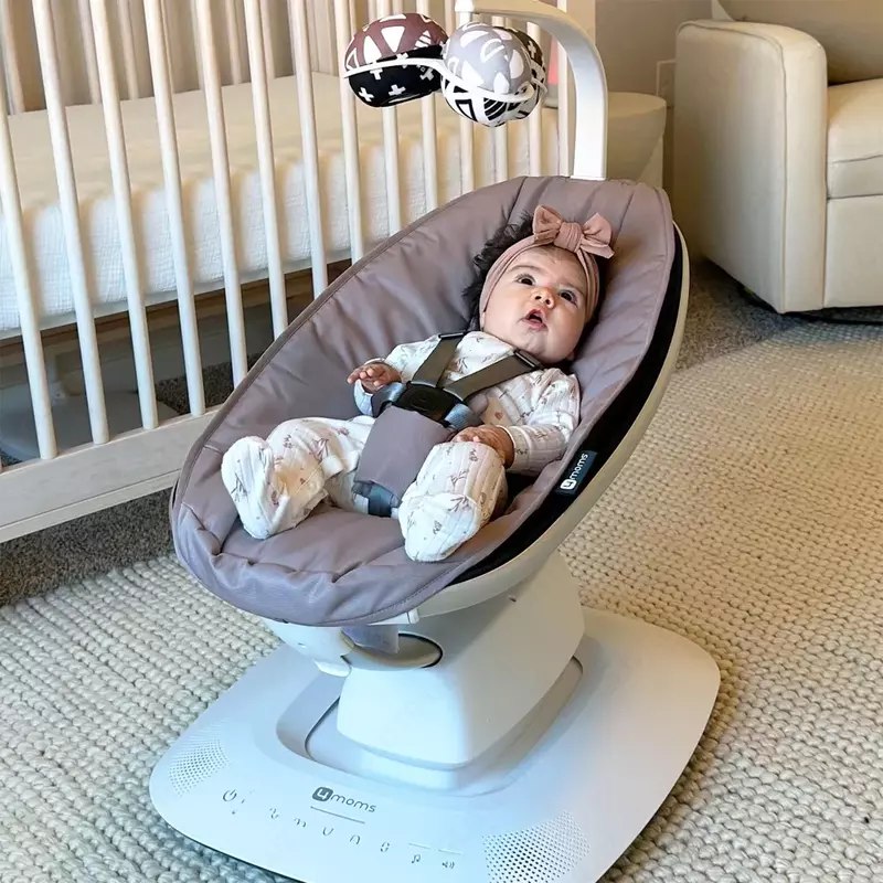 Детская Электронная люлька шезлонг 4moms mamaRoo New Multi-Motion Rosewood