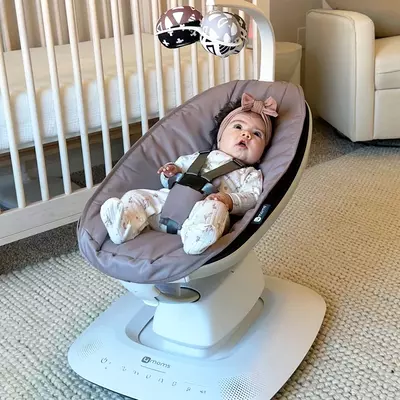 Детская Электронная люлька шезлонг 4moms mamaRoo New Multi-Motion Rosewood