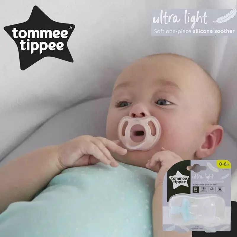 Силиконовая пустышка Tommee Tippee Ultra Light 6-18 мес