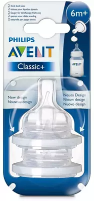Philipsavent classic + seriyali qalin suyuqlik nipeli