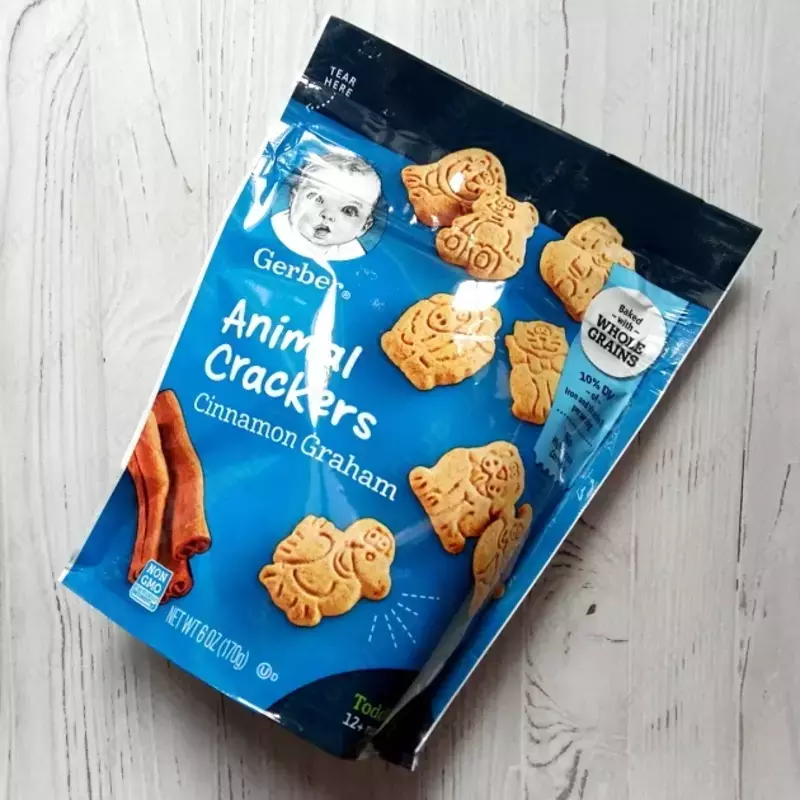 Печеньки-перекусы от Gerber с корицей от года