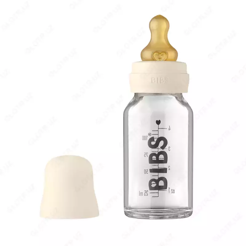 Бутылочка для кормления в наборе 110 мл BIBS Baby Glass Bottle Ivory
