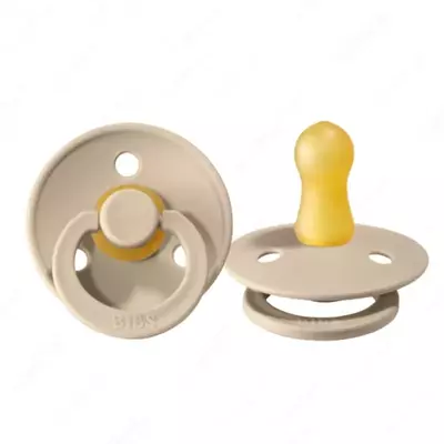 Классическая латексная пустышка BIBS COLOUR Sand 6-18 месяцев (размер 2)