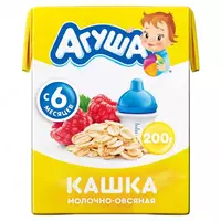 Sutli Agusha joxori uni malina bilan 6 oydan. 200 g