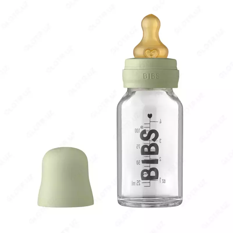 Бутылочка для кормления в наборе 110 мл BIBS Baby Glass Bottle Blush