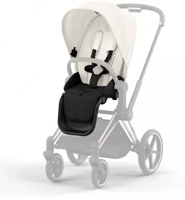 Bolalar aravachasi Cybex Priam o'rindiqlar to'plami yopiq oq ochiq bej