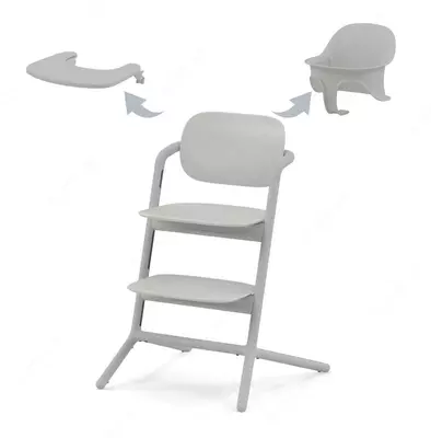 Стульчик для кормления Cybex - LEMO 3in1 SET Suede Grey | mid grey