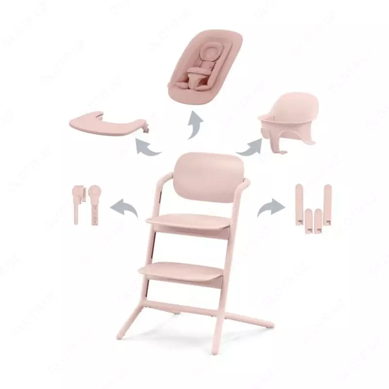 Стульчик для кормления Cybex - LEMO 4in1 Set ABTSHE Pearl Pink light pink