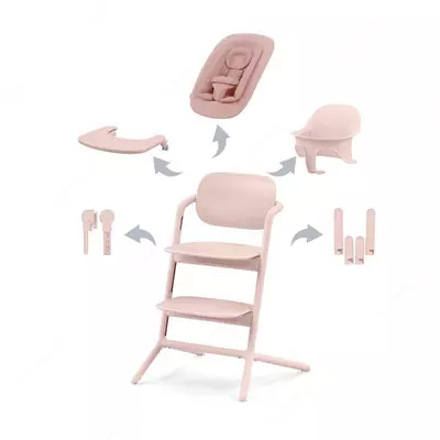 Стульчик для кормления Cybex - LEMO 4in1 Set ABTSHE Pearl Pink light pink