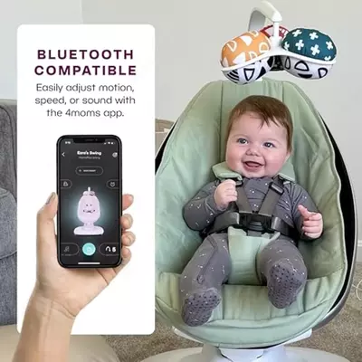 Электронная люлька шезлонг 4moms mamaRoo New Multi-Motion Sage