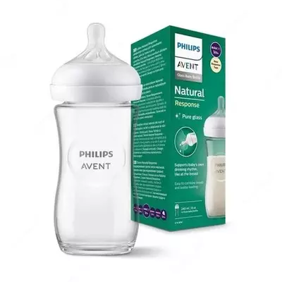 Oziqlantirish idishi Philips Avent natural seriyasi (0m+, 240 ml)