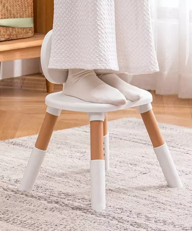 Регулируемый деревянный Комплект стол и стул из цельного дерева для детей