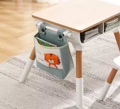 Регулируемый деревянный Комплект стол и стул из цельного дерева для детей