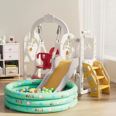 Горки, качели с сухим бассейном