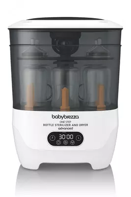 Стерилизатор и сушилка (паровая) для детских бутылочек "Baby Brezza" One Step Advanced (Арт. - BRZ0069) Белый