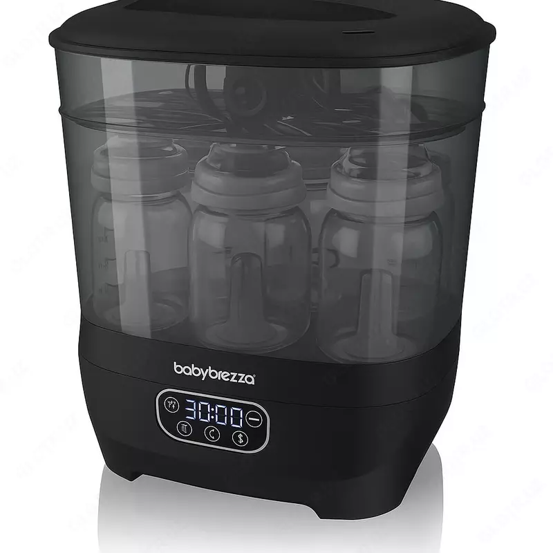 Стерилизатор и сушилка (паровая) для детских бутылочек "Baby Brezza" One Step Advanced (Арт. - BRZ0172) Черный