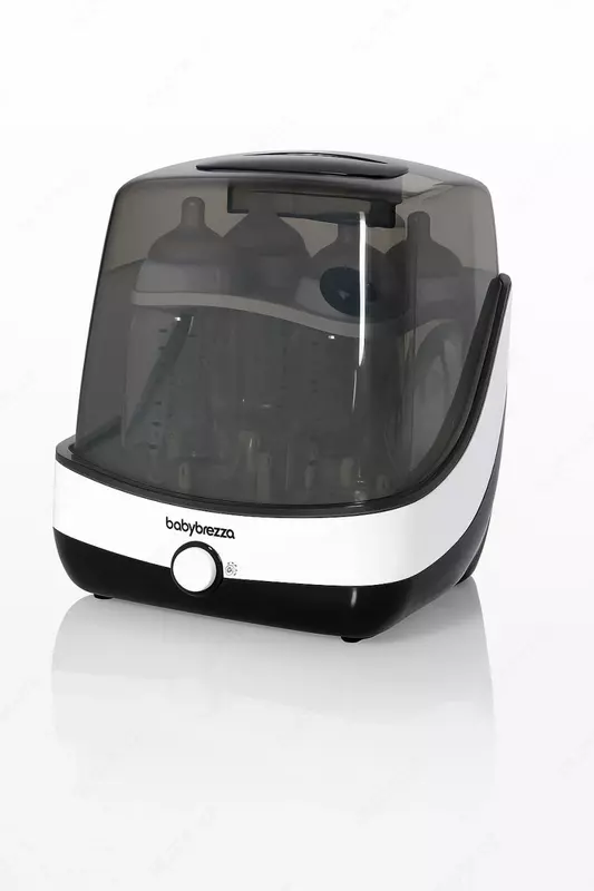 Сверхбыстрый стерилизатор и сушилка для детских бутылочек "Baby Brezza" 10 мин. (Арт. - BRZ0083) Черный/белый