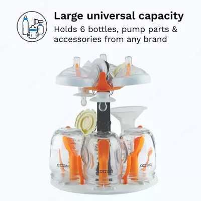 "Baby Brezza" chaqaloq shishalari uchun sterilizator va quritgich (bug ') bir bosqichli (Art. - BRZ0098) Oq