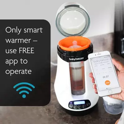 Подогреватель для детской бутылочки "Baby Brezza" Safe+Smart, IOS или Android (Арт. - BRZ00139) Белый