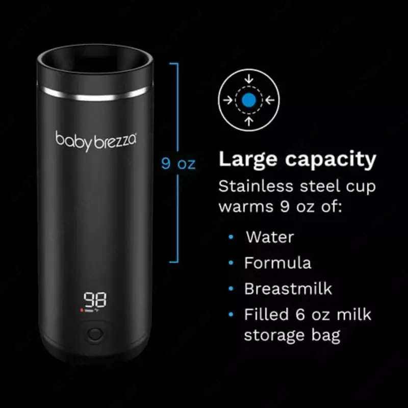 Подогреватель для детской бутылочки (аккумуляторный) "Baby Brezza" Super fast, 3 мин. (Арт. - BRZ0179) Черный