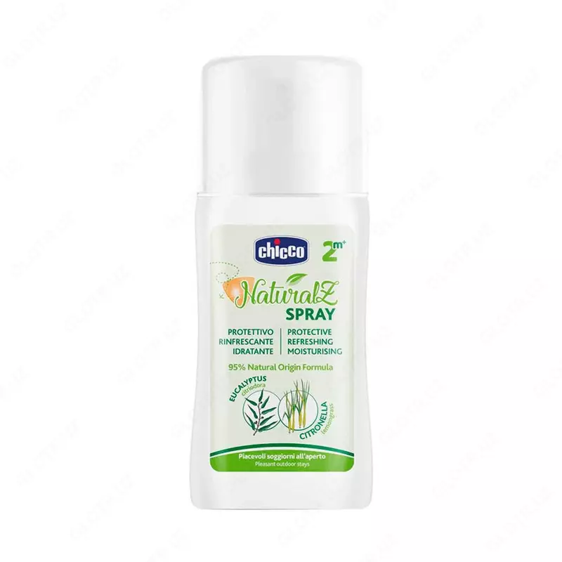 Детский защитный спрей от комаров "Chicco" Naturalz 2м+ (NEW)