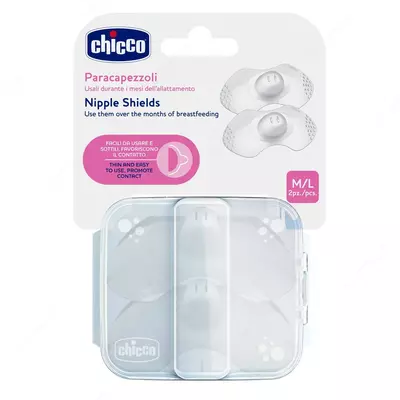 Chicco Накладки силиконовые защитные р. ML, 2 шт.