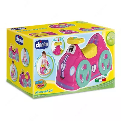 Ride-On Car (Qizlar uchun) "CHICCO" All Around Ride-On