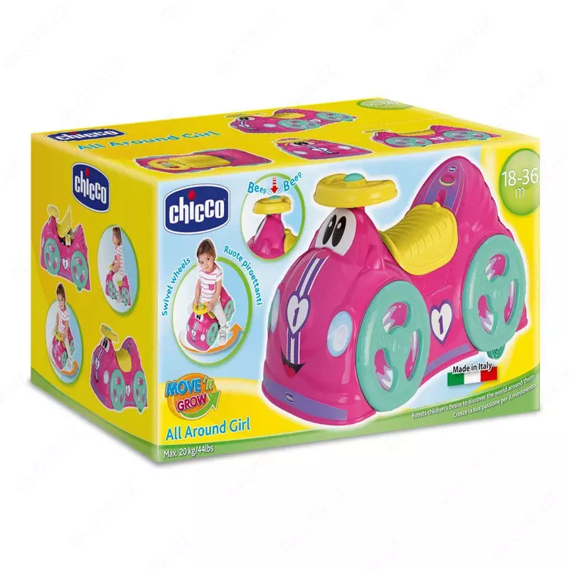 Машинка-каталка (для девочек) "CHICCO" All Around Ride-On