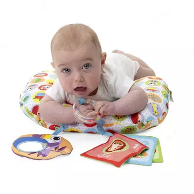 Подушка-игровой центр "Chicco" Animal Tummy Time, от 2 до 9 мес (NEW)