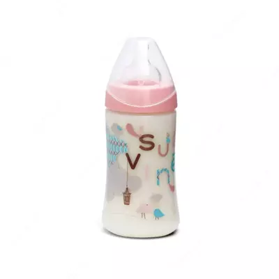 "Suavineks" butilkalarining sovg'a to'plami Qizcha chaqaloq, 2-4 oylik xush kelibsiz. (YANGI)