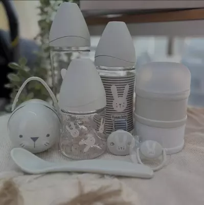 "Suavinex" butilkalar to'plami Welcome Baby to'plami Premium 0+ oy (YANGI)