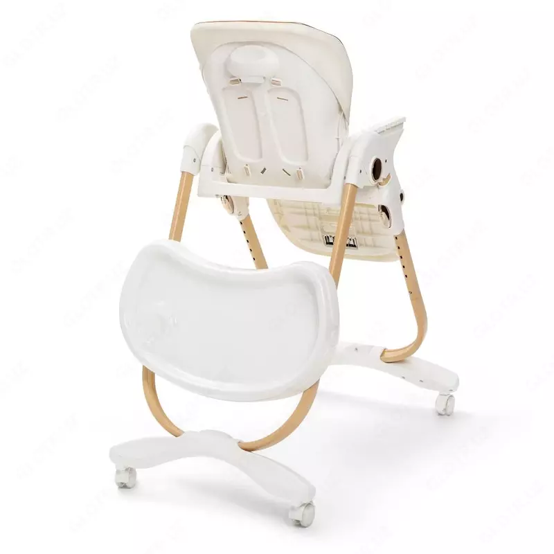 Детский стульчик для кормления "Jikel" Nobel Highchair Creamy Beige, от 6 мес. до 3 лет (NEW)