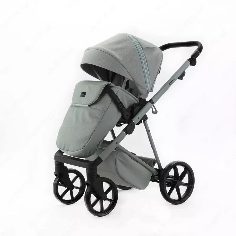 Детская коляска 2 в 1 "Adamex" Delta Nature 8 MINT, +0 мес., сумка для мамы