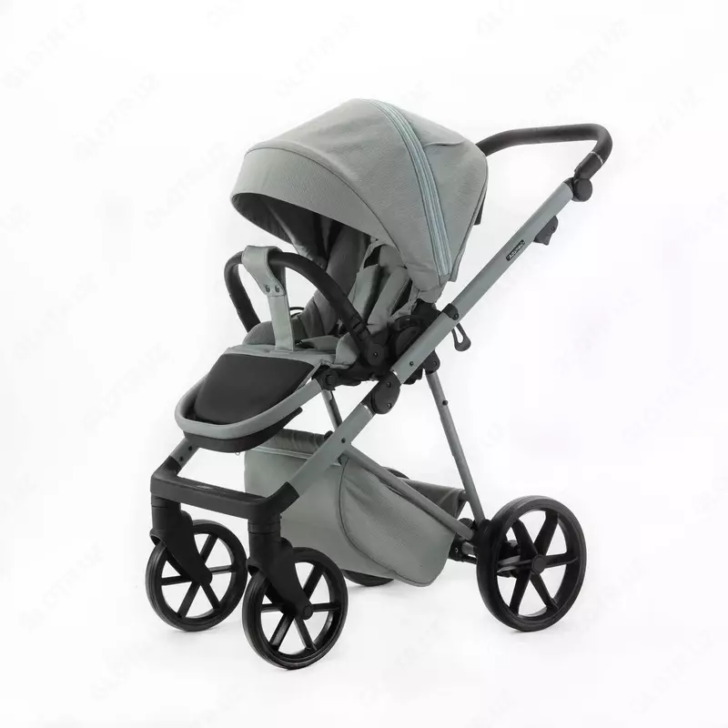 Детская коляска 2 в 1 "Adamex" Delta Nature 8 MINT, +0 мес., сумка для мамы