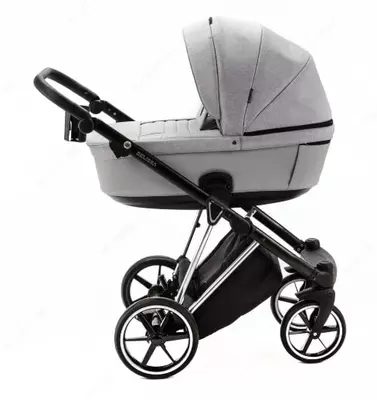 Bolalar aravachasi 2-in-1 "Adamex" Blanc Special Edition PS586 (Polsha) Ochiq kulrang