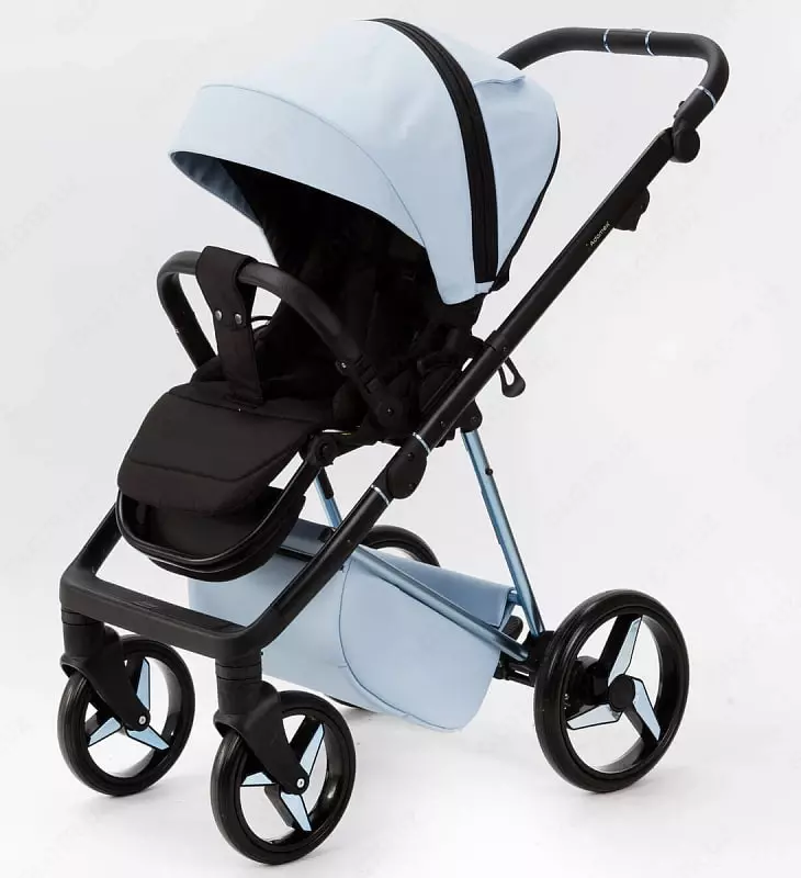 Bolalar aravachasi 2 birida "Adamex" Quantum Superstar Deluxe Q-STAR135-K (Polsha) Ochiq ko'k