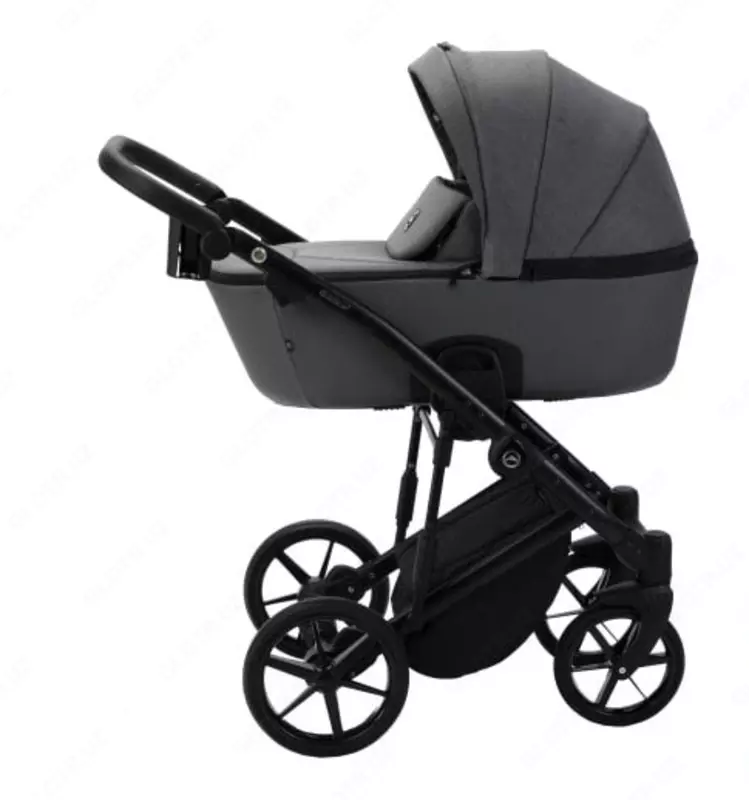 Bolalar aravachasi 2-in-1 "Adamex" Mobi New PS108-1 (Polsha) Toʻq kulrang