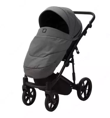 Bolalar aravachasi 2-in-1 "Adamex" Mobi New PS108-1 (Polsha) Toʻq kulrang