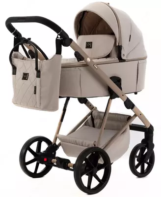 Bolalar aravachasi 2-in-1 "Adamex" Delta Natura DN-3-VANILLA (Polsha) Vanilla