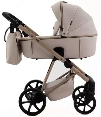 Bolalar aravachasi 2-in-1 "Adamex" Delta Natura DN-3-VANILLA (Polsha) Vanilla